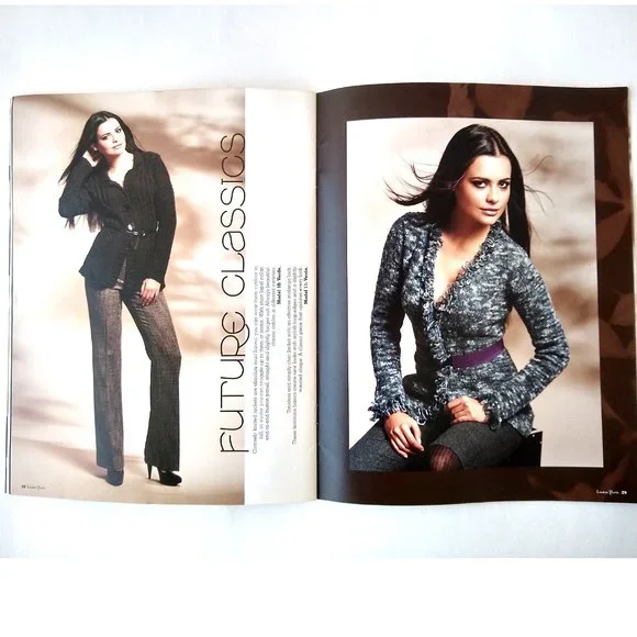 Linea Pura #2 Sweaters Knitting Pattern Book Lana Grossa 15 Designs Fall-Spring - Picture 11 of 12